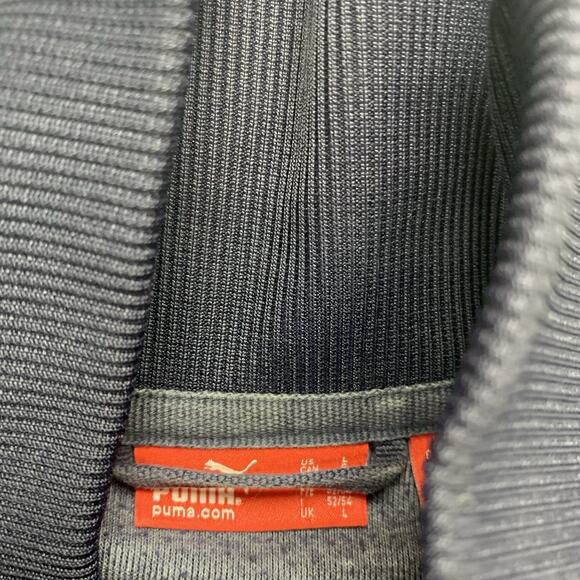 Puma Sport Lifestyle Track Jacket Men’s XL Blue Full Zip Warmup - Picture 4 of 8